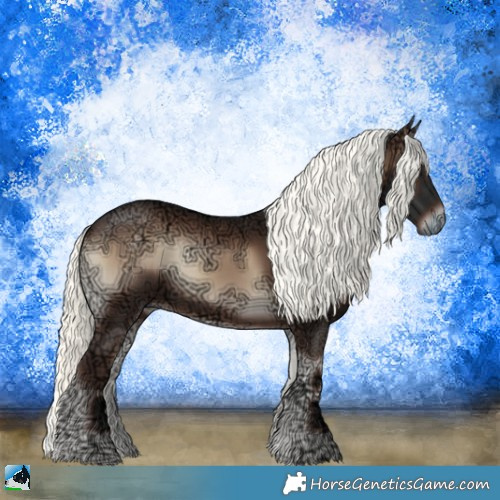 Horse Color:Liver Red Onyx Ice Mushroom Rabicano 