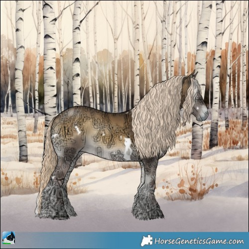 Horse Color:White Spotted Chocolate Palomino Ice Onyx Mushroom Rabicano 