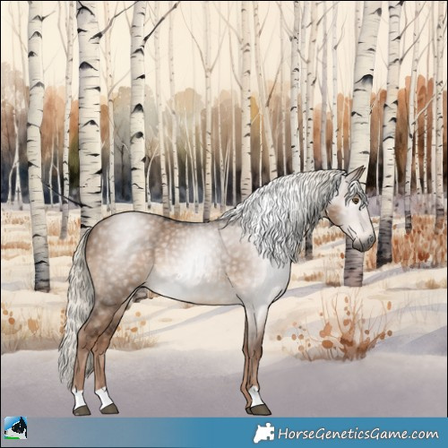 Horse Color:Gray Liver Red Dun Mushroom Rabicano