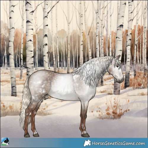 Horse Color:Gray White Spotted Liver Red Dun Mushroom Rabicano