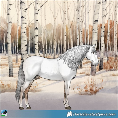 Horse Color:Gray Liver Red Dun Sabino Rabicano