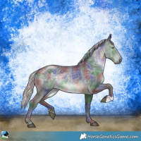 Horse Color:Nacre Silver Black Chinchilla