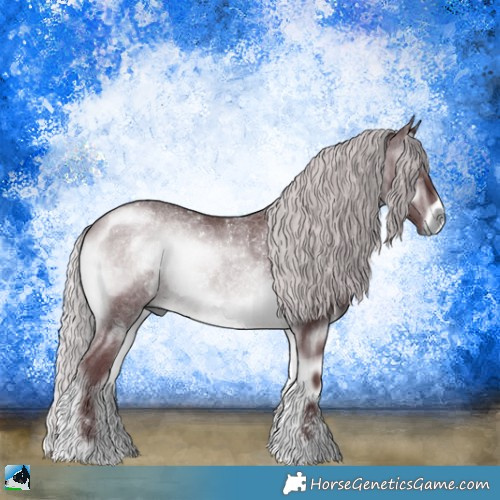 Horse Color:Chocolate Silver Brown Chinchilla Onyx Sabino Rabicano 