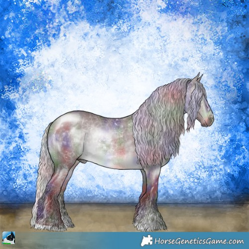 Horse Color:Nacre Chocolate Silver Brown Chinchilla Sabino Rabicano 