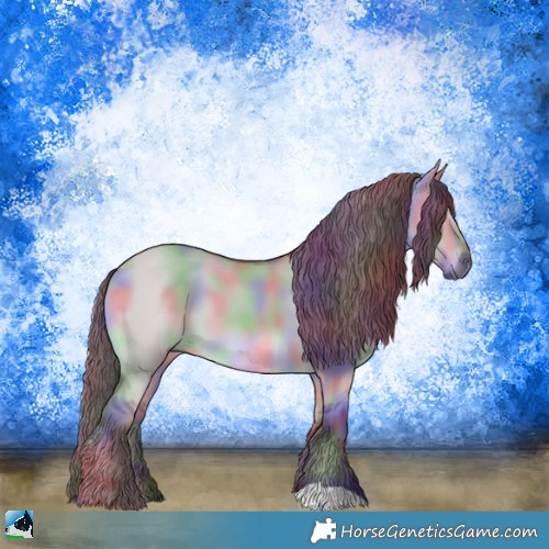 Horse Color:Nacre Chocolate Grullo Chinchilla