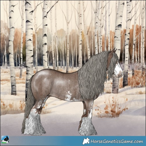 Horse Color:Liver Red Dun Mushroom Sabino Rabicano Brindle 