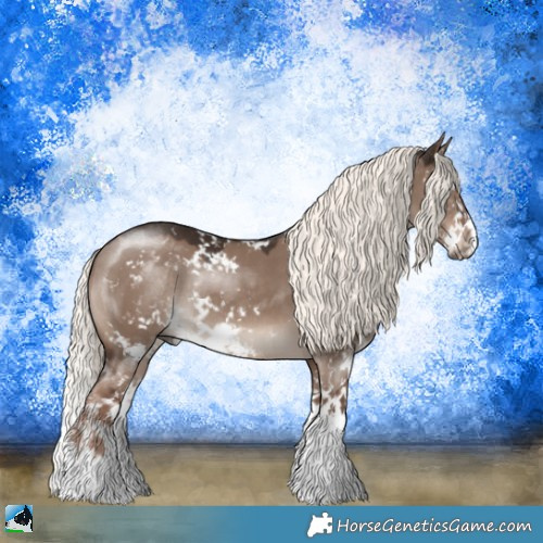 Horse Color:Liver Red Dun Mushroom Sabino Splash Rabicano 