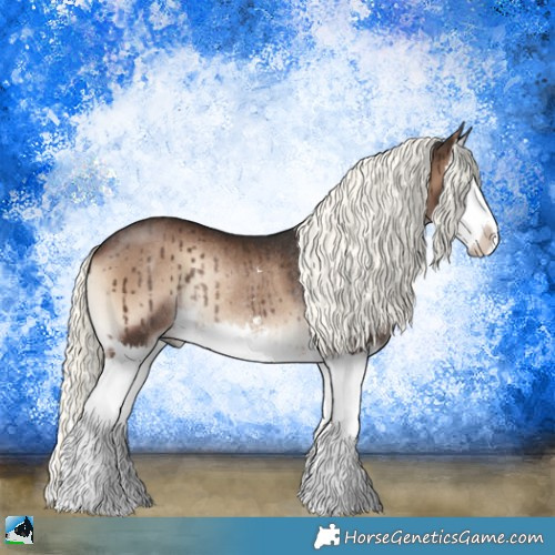 Horse Color:Liver Red Onyx Mushroom Sabino Splash Rabicano 