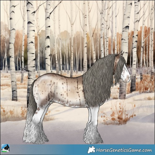 Horse Color:Liver Red Dun Onyx Mushroom Sabino Splash Brindle 