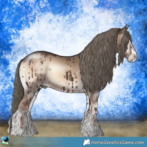 Horse Color:Liver Red Dun Onyx Mushroom Sabino Brindle 