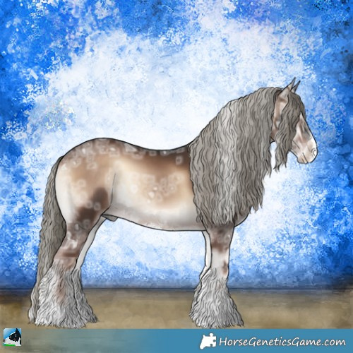 Horse Color:Liver Red Onyx Ice Mushroom Sabino Rabicano 