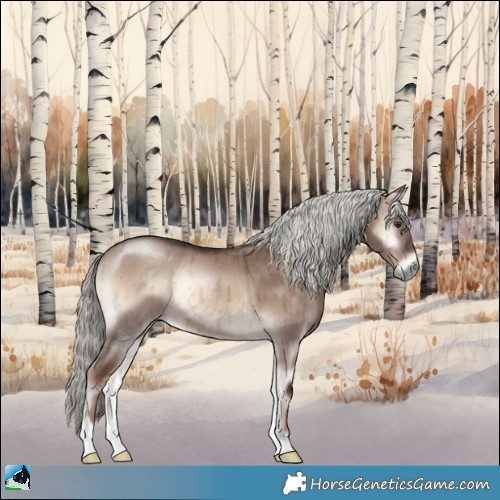 Horse Color:Liver Red Dun Onyx Mushroom Rabicano Brindle 