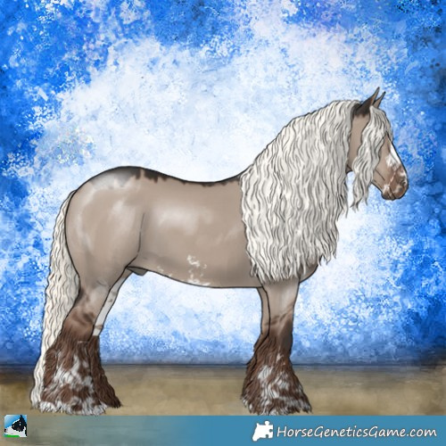 Horse Color:Liver Red Dun Mushroom Sabino 