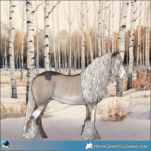 Horse Color:Liver Red Dun Mushroom Sabino Rabicano 