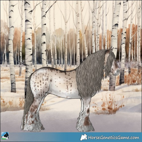 Horse Color:Liver Red Dun Onyx Mushroom Sabino Rabicano Brindle 