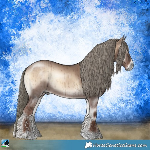 Horse Color:Liver Red Dun Onyx Mushroom Sabino Brindle 