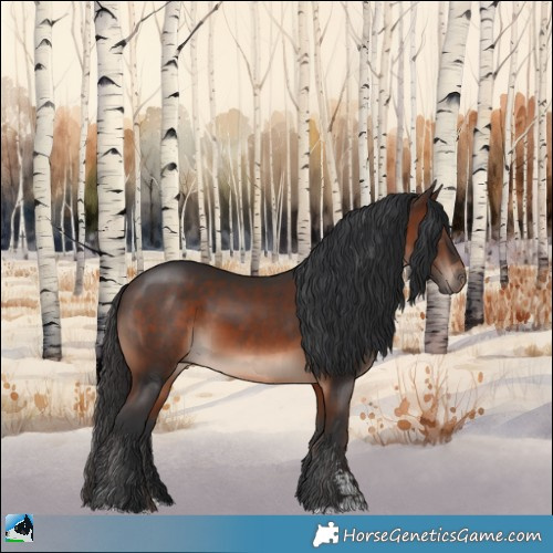 Horse Color:Brown Mushroom Sabino 