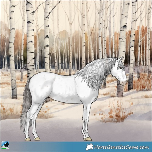 Horse Color:Classic Champagne Sabino Rabicano 