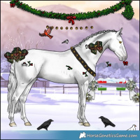 Horse Color:Gray Amber Champagne Tobiano 