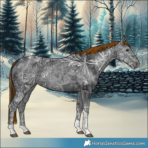 Horse Color:Painted Black Ice Tobiano 