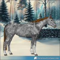 Horse Color:Painted Black Ice Tobiano