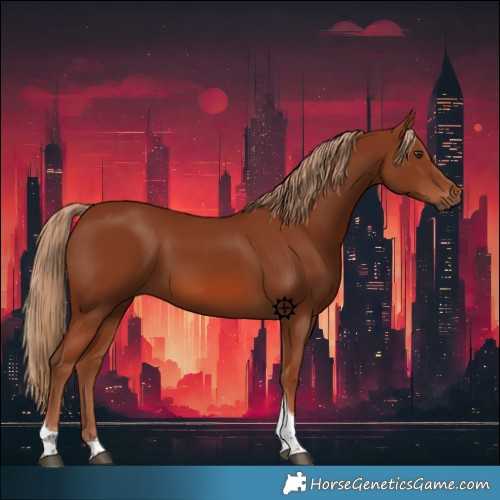 Horse Color:Chestnut Tobiano 