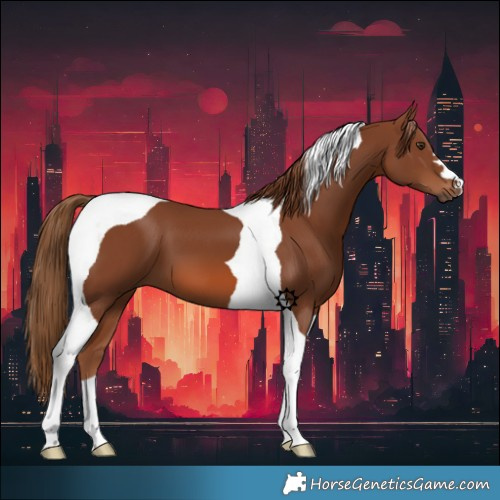 Horse Color:Chestnut Tobiano 