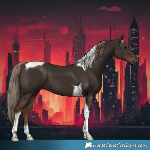 Horse Color:Liver Chestnut Tobiano 