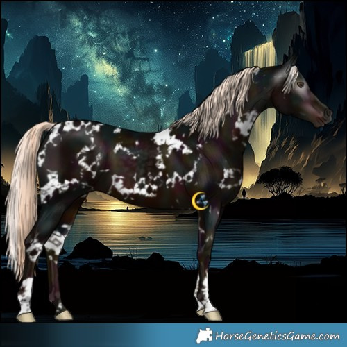 Horse Color:Gray White Spotted Midnight Liver Chestnut Mushroom Varnish 