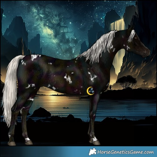 Horse Color:White Spotted Midnight Liver Chestnut Ice Mushroom Rabicano