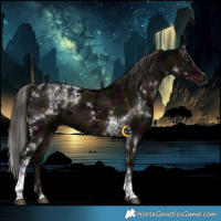 Horse Color:Gray Midnight Liver Red Dun Ice Tobiano Brindle 