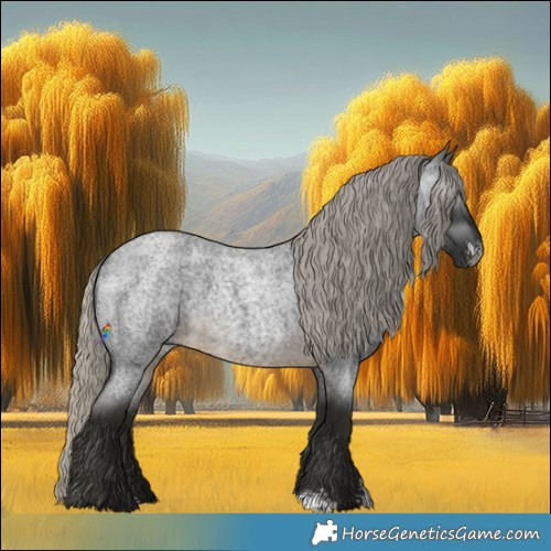 Horse Color:Gray Silver Buckskin Roan Sabino 