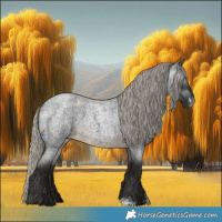Horse Color:Gray Silver Buckskin Roan Sabino 