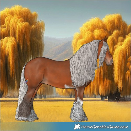 Horse Color:Silver Bay Tobiano 