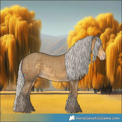 Horse Color:Silver Classic Cream Champagne Tobiano 