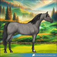 Horse Color:Grullo Roan Rabicano 