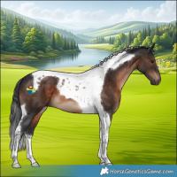 Horse Color:Brown Tobiano 