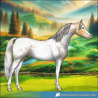 Horse Color:Gray Silver Amber Cream Champagne Roan Dun Splash Tobiano Frame Appaloosa Rabicano 