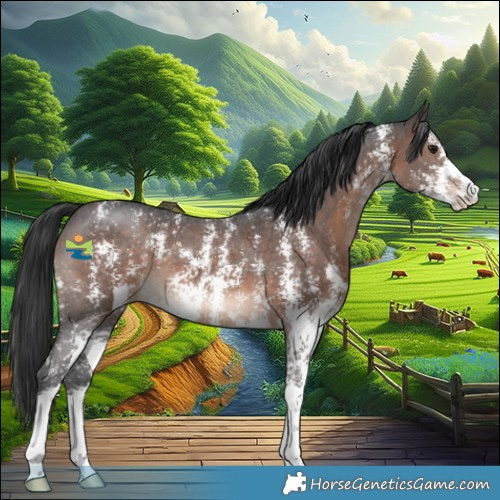 Horse Color:Brown Sabino 