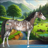 Horse Color:Brown Sabino