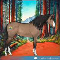 Horse Color:Liver Red Dun 