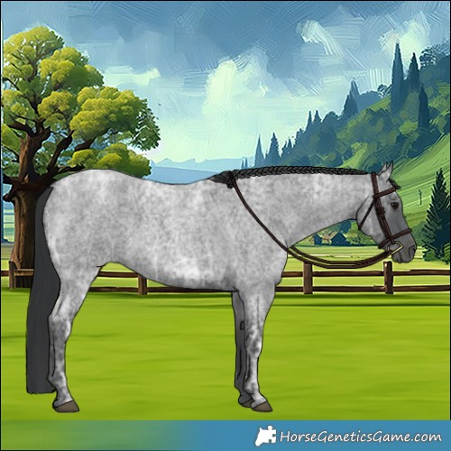 Horse Color:Blue Ice Roan  and Blue Ice Roan 