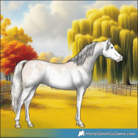 Horse Color:Cremello Sabino  and Cremello Sabino 
