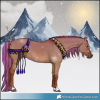 Horse Color:Painted Red Dun 