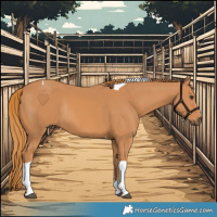 Horse Color:Chestnut Tobiano Rabicano