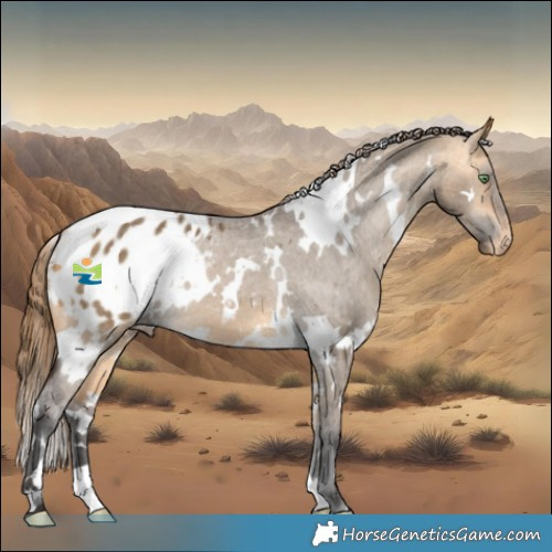 Horse Color:White Spotted Buckskin Dun Appaloosa 