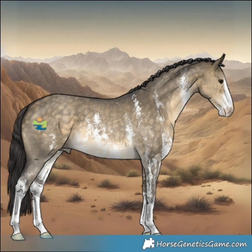 Horse Color:Buckskin Dun Sabino 