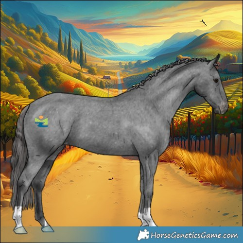 Horse Color:Black Appaloosa 