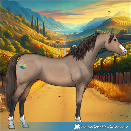 Horse Color:Brown Dun Appaloosa 