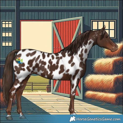 Horse Color:Liver Chestnut Appaloosa 